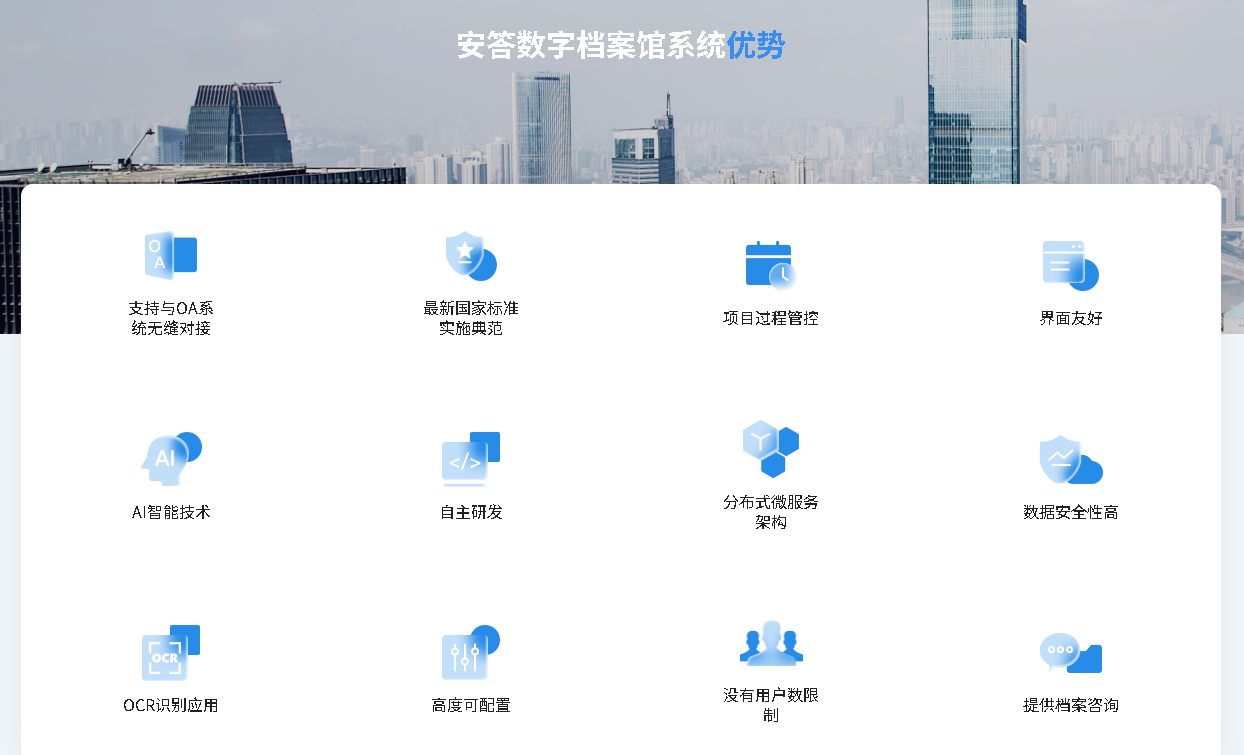 安答数字档案馆系统十二项优势