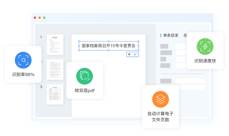 OCR识别准确率与速度功能展示配图