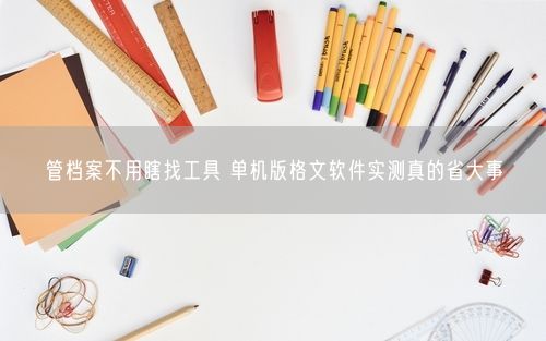 管档案不用瞎找工具 单机版格文软件实测真的省大事