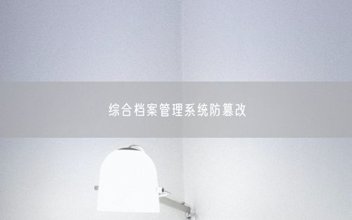 综合档案管理系统防篡改