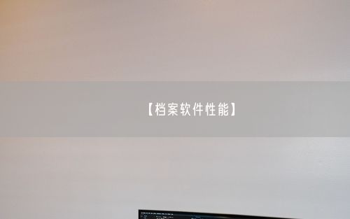 【档案软件性能】