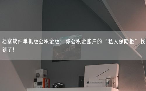 档案软件单机版公积金版：你公积金账户的“私人保险柜”找到了！