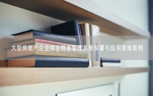 大型房地产企业综合档案管理系统部署与应用落地案例