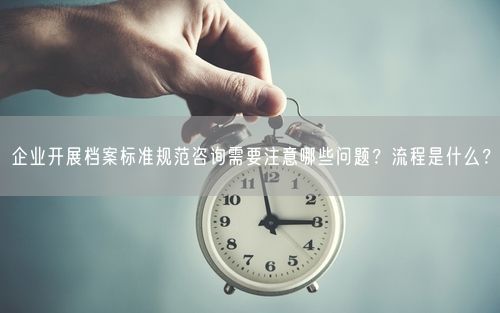企业开展档案标准规范咨询需要注意哪些问题？流程是什么？