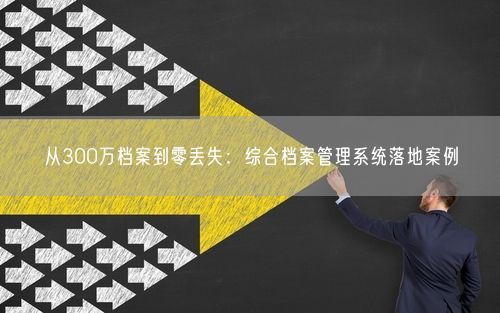 从300万档案到零丢失：综合档案管理系统落地案例