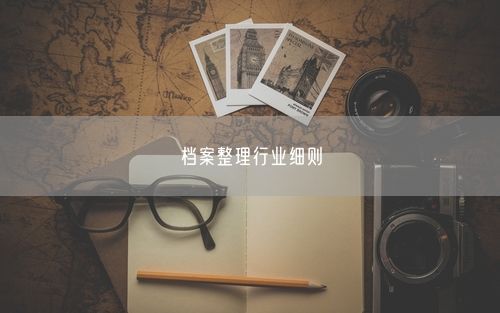 档案整理行业细则