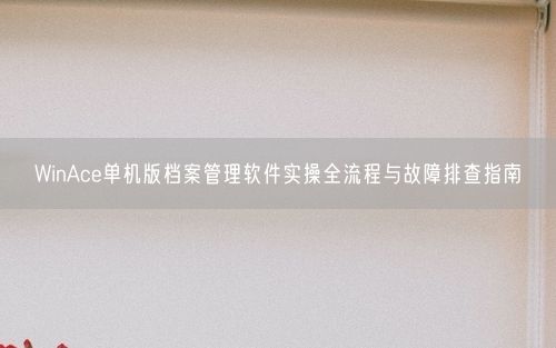 WinAce单机版档案管理软件实操全流程与故障排查指南
