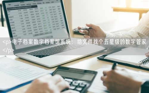 <p>电子档案数字档案馆系统：给文件找个五星级的数字管家</p>