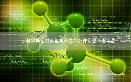 三明数字档案馆系统核心文件处理引擎开发实战