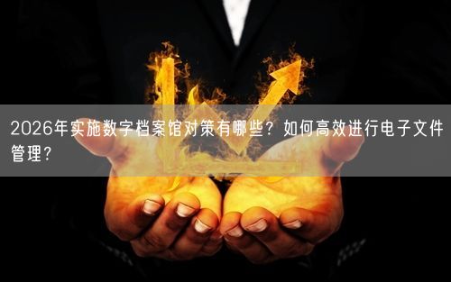 2026年实施数字档案馆对策有哪些？如何高效进行电子文件管理？