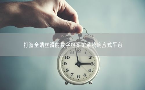 打造全端丝滑的数字档案馆系统响应式平台