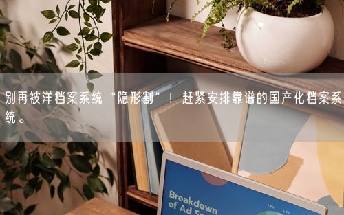 别再被洋档案系统“隐形割”！赶紧安排靠谱的国产化档案系统。