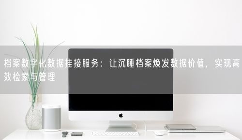 档案数字化数据挂接服务：让沉睡档案焕发数据价值，实现高效检索与管理