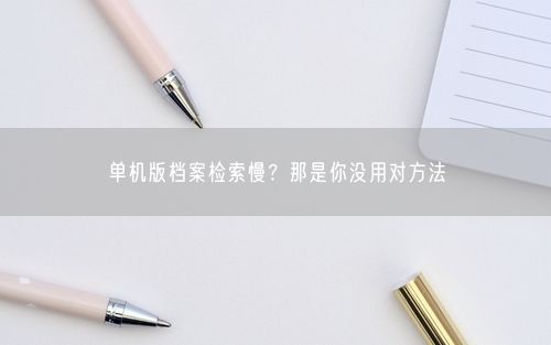 单机版档案检索慢？那是你没用对方法