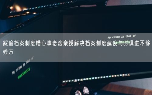 踩遍档案制度糟心事老炮亲授解决档案制度建设与时俱进不够妙方