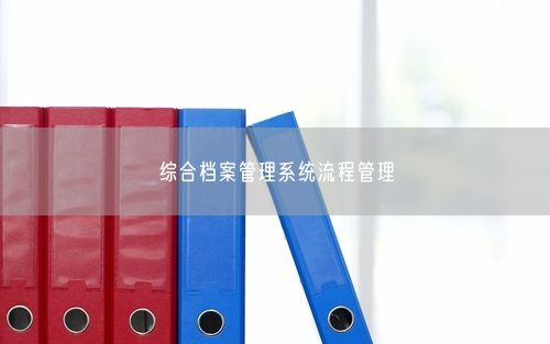 综合档案管理系统流程管理