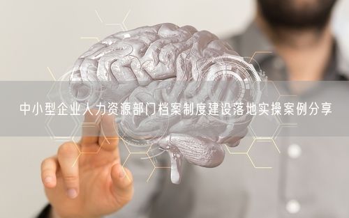 中小型企业人力资源部门档案制度建设落地实操案例分享