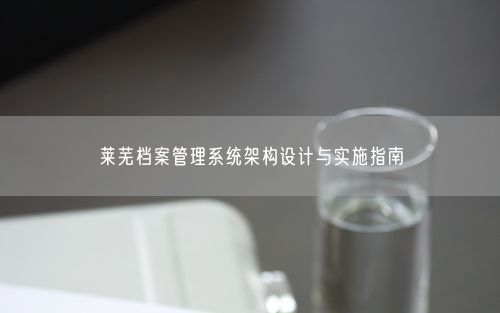 莱芜档案管理系统架构设计与实施指南