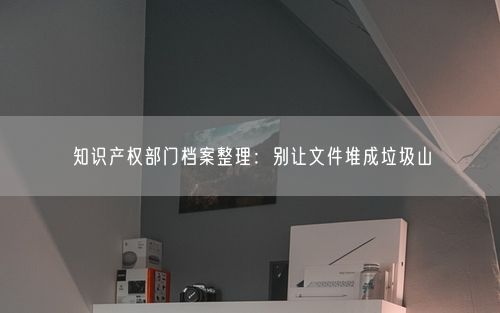 知识产权部门档案整理：别让文件堆成垃圾山
