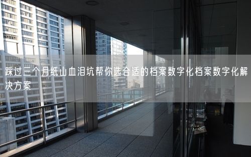 踩过三个月纸山血泪坑帮你选合适的档案数字化档案数字化解决方案