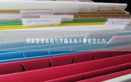 档案管理系统与学籍系统不兼容怎么办
