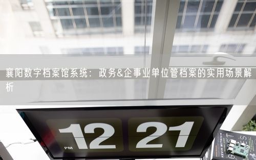 襄阳数字档案馆系统：政务&企事业单位管档案的实用场景解析