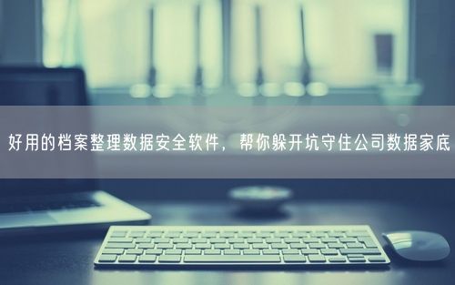 好用的档案整理数据安全软件，帮你躲开坑守住公司数据家底
