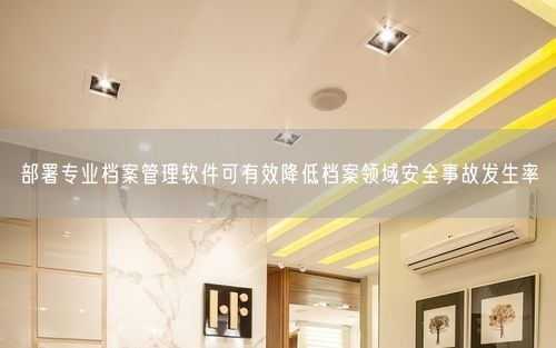 部署专业档案管理软件可有效降低档案领域安全事故发生率