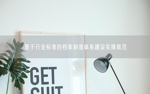 基于行业标准的档案制度体系建设实操规范