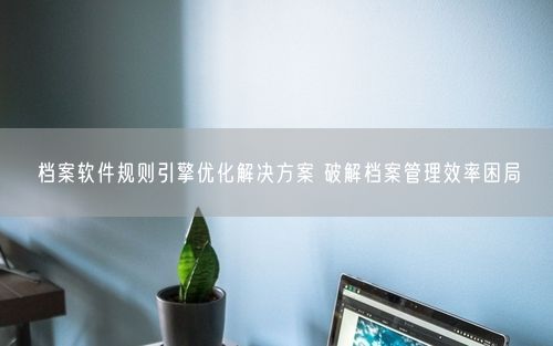 档案软件规则引擎优化解决方案 破解档案管理效率困局