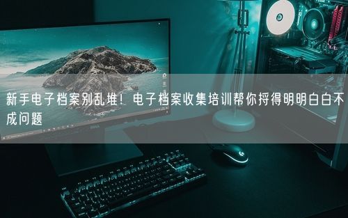 新手电子档案别乱堆！电子档案收集培训帮你捋得明明白白不成问题