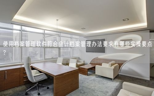 使用档案管理软件符合会计档案管理办法要求有哪些实操要点？