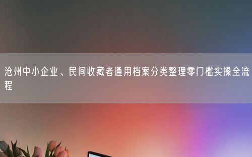 沧州中小企业、民间收藏者通用档案分类整理零门槛实操全流程