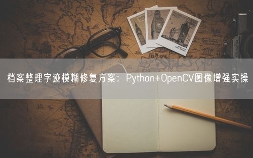 档案整理字迹模糊修复方案：Python+OpenCV图像增强实操