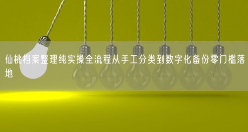 仙桃档案整理纯实操全流程从手工分类到数字化备份零门槛落地