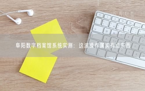 阜阳数字档案馆系统实测：这波操作属实有点东西