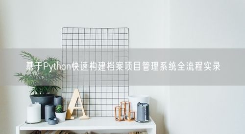 基于Python快速构建档案项目管理系统全流程实录