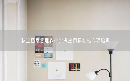 私企档案管理软件实操应用标准化专项培训