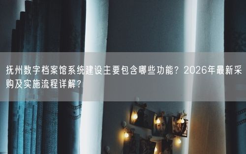 抚州数字档案馆系统建设主要包含哪些功能？2026年最新采购及实施流程详解？