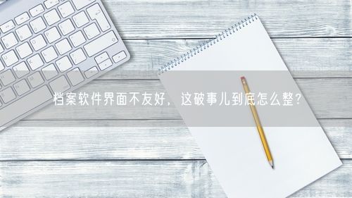 档案软件界面不友好，这破事儿到底怎么整？