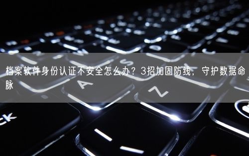 档案软件身份认证不安全怎么办？3招加固防线，守护数据命脉