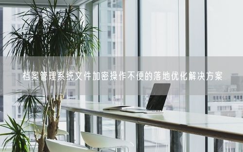 档案管理系统文件加密操作不便的落地优化解决方案