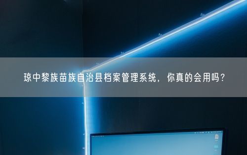 琼中黎族苗族自治县档案管理系统，你真的会用吗？