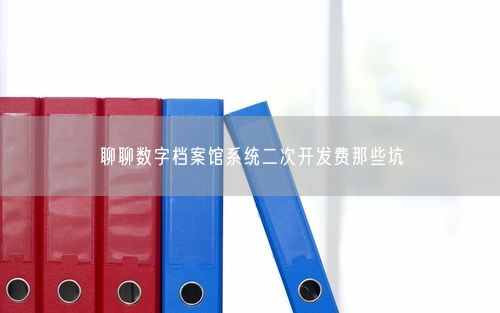 聊聊数字档案馆系统二次开发费那些坑