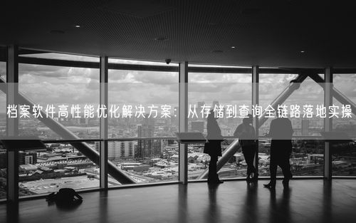 档案软件高性能优化解决方案：从存储到查询全链路落地实操