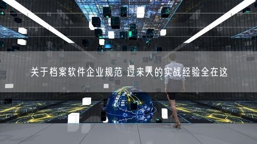 关于档案软件企业规范 过来人的实战经验全在这