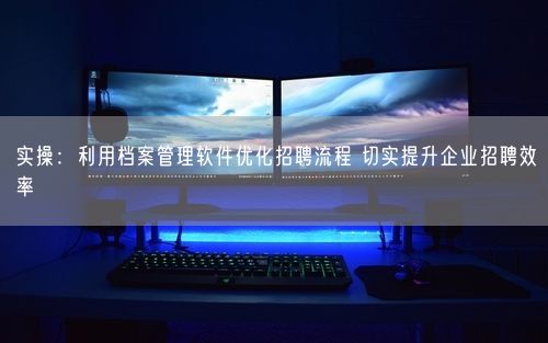实操：利用档案管理软件优化招聘流程 切实提升企业招聘效率