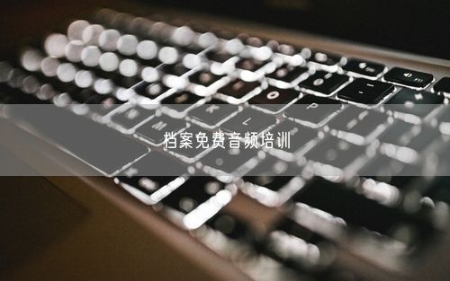 档案免费音频培训