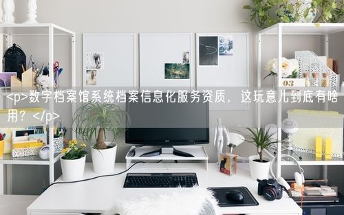 <p>数字档案馆系统档案信息化服务资质，这玩意儿到底有啥用？</p>