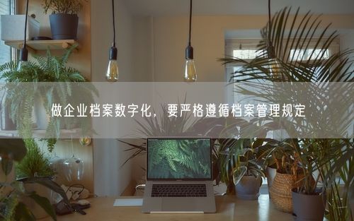 做企业档案数字化，要严格遵循档案管理规定